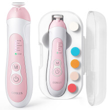 COSLUS C52 Cordless Baby Electric Nail File,CPC Certified,Quiet Design,Pink