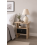Spot On Dealz Side Table with Black Basket in Oak Finish Nightstand Bedside Table 4