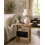 Spot On Dealz Side Table with Black Basket in Oak Finish Nightstand Bedside Table 6