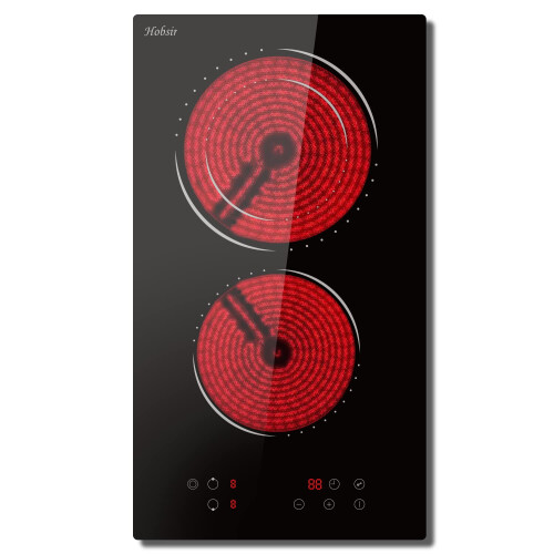 Hobsir 2 Zone Ceramic Hob, Built-in Electric Hob 30 cm