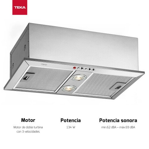Teka GFH 55 Kitchen Hood, INOX 2