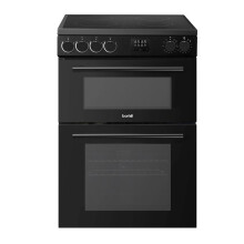 Baridi Freestanding Electric Cooker 60cm with 99L Double Cavity & 4 Zone Ceramic Hob, Black - DH429