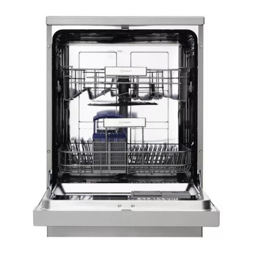 Indesit Indesit IN2FE13CNO7SUK Push&Go Full Size Freestanding Dishwasher, 13 Place Settings, Silver, 5 Programmes, Rapid 30, Half Load, Delay Timer, E Rated, 2