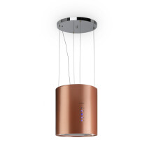 Klarstein Hanging Island Cooker Hood, Extractor Fan for Kitchen Islands, 558m³/h Airflow, Timer, Adjustable Kitchen Extractor Fan w/Chandelier Design