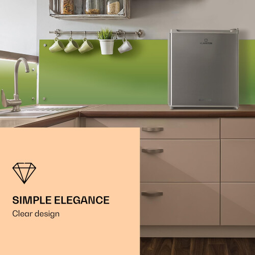 Klarstein Free Standing Compact Fridge, 33L Table Top Freezer with Shelf, Energy Efficient, Mini Ice Cube Maker & Scraper 1
