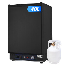 Smad 3 Way Fridge 40L - 12V 240V Gas Fridge for Camping, Super Quiet