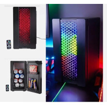 New Fantastic Elite LED Colour Changing Gaming Fridge Cooler Man Cave With Remote Control