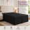 (Black, Super King) Plain Dyed Polycotton Platform Easy Care Base Valance Sheet in 18 colours 2