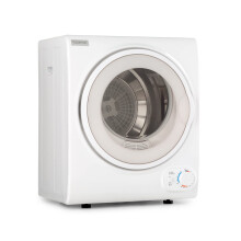 Klarstein Jet Set 2500 - Tumble Dryer, Vented Dryer, Front Loader, 850 W, Freestanding/Built-Under, Class C, 2.5 kg, PTC Heating, Heat Select up to 6