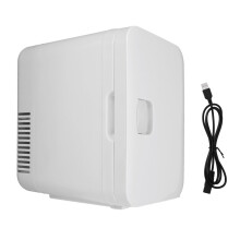 Baxnore Mini Fridge 6L USB Powered Portable Cooler Warmer Personal Refrigerator for Skincare Beverage Food Medication Home Office Car Travel ABS 6L C