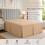 (Latte, King) Plain Dyed Polycotton Platform Easy Care Base Valance Sheet in 18 colours 1
