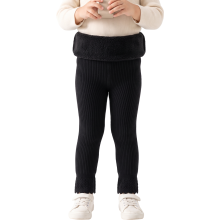 Collants Thermiques Polaires pour Fille Chauds Extensibles Noirs 115-130 cm — legging hiver enfant