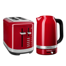 KitchenAid Breakfast Suite 1.7L Kettle and 2 Slice Toaster Set colour: Empire Red