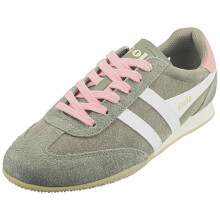 (40) Gola SPRINTER SUEDE Fashion Trainers für Damen in Khaki Off White