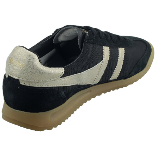 Gola (7) Gola Tornado Womens Trainers in Black Gold 1