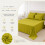 (Lime Green, Double) 100% Polycotton Flat Bed Sheets Percale Super Quality Comfortable & Soft Colourful Collection in All Sizes 1