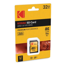 Kodak 32GB SDHC SD Card Class 10 UHS-1 HD Memory Card V10 90 MB/S (UK Stock) NEW