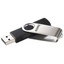 Hama Rotate 64Gb USB Flash Pen Drive USB 2.0 10MB/s Black / Silver Memory Stick