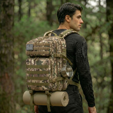 Sac à dos tactique 45L, robuste et multifonction, pour randonnée, camping et voyage