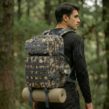 Sac à dos tactique 45L, robuste et multifonction, pour randonnée, camping et voyage