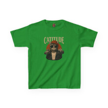 Kids Cat Lover TShirt - Cute Cat Tee - Fun Cat Youth Shirt XS Irish Green - Irish Green - XS