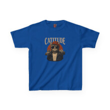 Kids Cat Lover TShirt - Cute Cat Tee - Fun Cat Youth Shirt M Royal - Royal - M