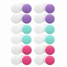 Bulk contact lens case set for left and right eyes