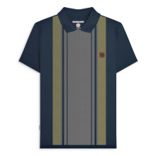 (L, Dark Navy) Lambretta Mens Classic Polo Short Sleeve Polo Shirt