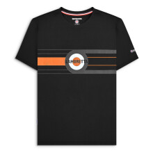 (S, Black) Lambretta Mens Target Band Short Sleeve T-Shirt