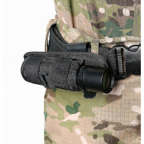Flashlight Pouch Holster Carry Case Durable Holder 360 Degrees Rotation Portable 2