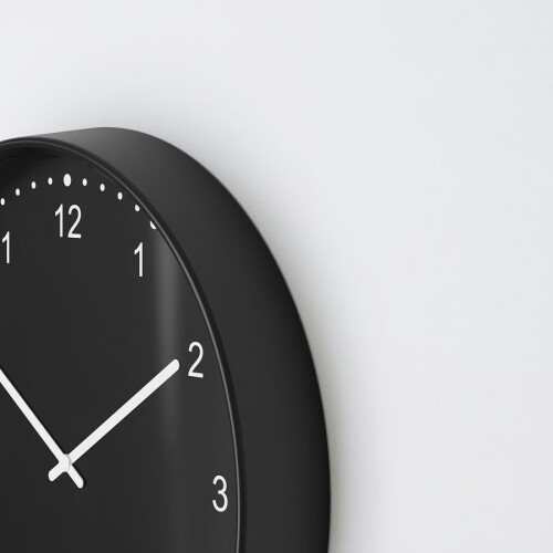 ZRIZAURA BONDIS Black Wall Clock 38 cm 2