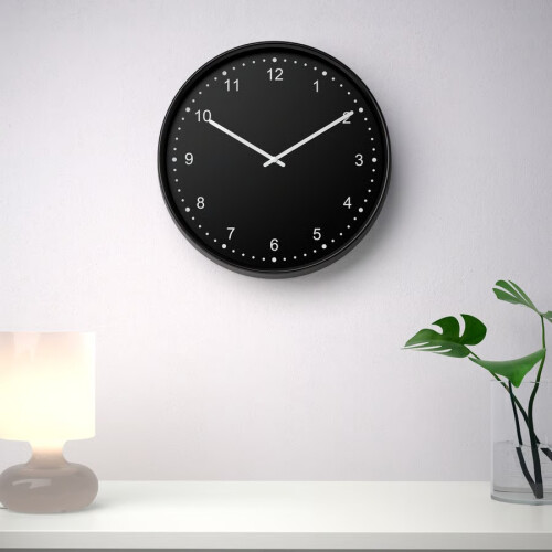 ZRIZAURA BONDIS Black Wall Clock 38 cm 1