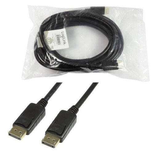 Cable DisplayPort - LOGILINK - CV0076 - 7,5 m - Conector bloqueable - Baño de oro 1