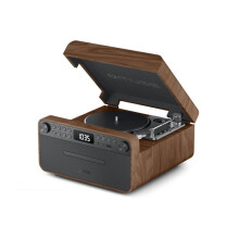 Plattenspieler - MUSE - PREMIUM VINYL - Holzgehäuse - Audio-Technica MM Tonabnehmer - Bluetooth &amp; 2 Lautsprecher