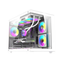 PC-behuizing Darkflash B275 PRO Wit met 6 Ventilatoren en Glazen Paneel