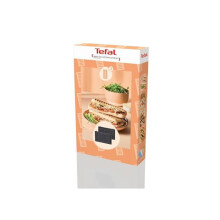 Plaques panini - TEFAL - XA8103F0 - 2 pièces - Plaques amovibles lave-vaisselle - Rangement vertical & livre de recettes