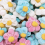 (900g Sweet Jar) Marshmallow Flowers 1