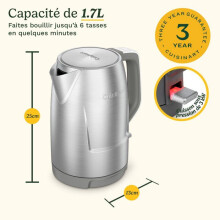 Wasserkocher - CUISINART - Core Collection - 1,7 L - Edelstahl - Doppelte Wand