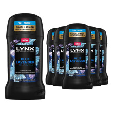 Lynx Deodorant Stick Blue Lavender with 72Hrs Freshness 6x50ml