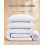 Utopia Bedding 4 Piece Double Bedding Set - Duvet Cover, Fitted Sheet with Pillow cases - Soft Brushed Microfiber (White) 6