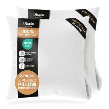 Waterproof Zippered Cushion Covers 50 x 50 cm, Pack of 2, Bedbug proof