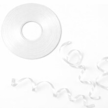 White Ribbon Roll 50m x 5mm Slim Satin Ribbon for Gift Wrapping Floristry Wedding Decorations Crafting Party Favours Lustrous Fabric Tape DIY Arts El