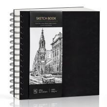 8x8In Square Sketch Book, 60 Sheets Art Drawing Book, 160gsm Sketch Pad