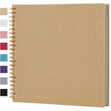 Ponping 31x31 cm DIY Scrapbook Album 80 Pages Hardcover Kraft Paper Scrap Book Photo Albums Memory Book for Wedding and Anniversary Family