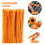 G2PLUS 6mm Orange Pipe Cleaners for Craft, 30cm Long, 100PCS 4
