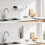 Black Kitchen Roll Holder Under Cabinet, Self-Adhesive Paper Towel Holder 2