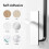 Black Kitchen Roll Holder Under Cabinet, Self-Adhesive Paper Towel Holder 3
