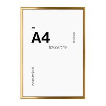 Modern Gold A4 Photo Frame for A4 (21 x 29.7cm) Photos or Pictures