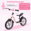 Children's Pink Balance Bike, Adjustable Saddle & Handlebars 5