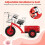 Kids Tricycle with 15" Rubber Tires, Adjustable Seat 7